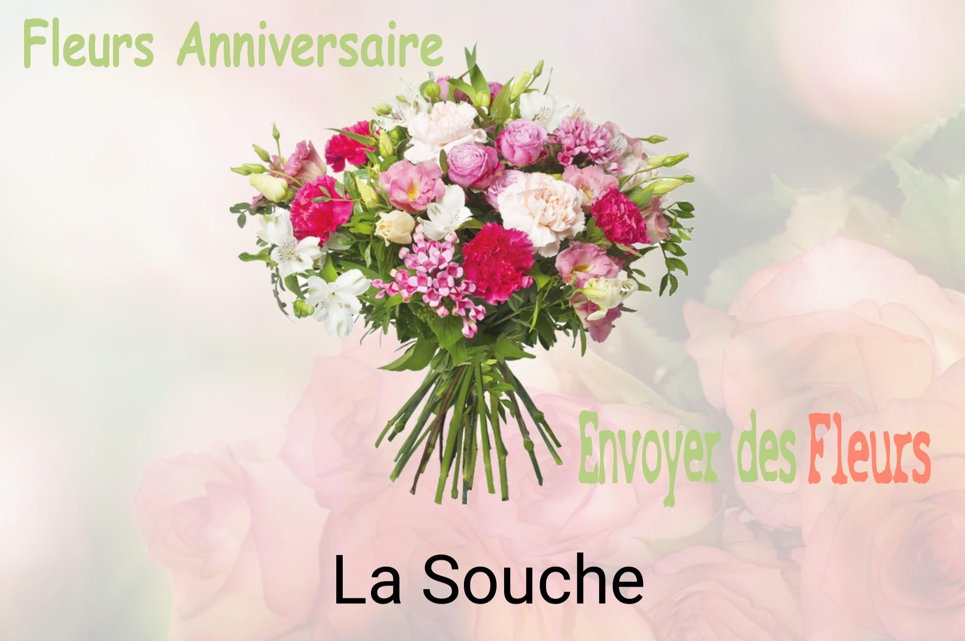 Bouquet de fleurs d’anniversaire livré à La Souche
